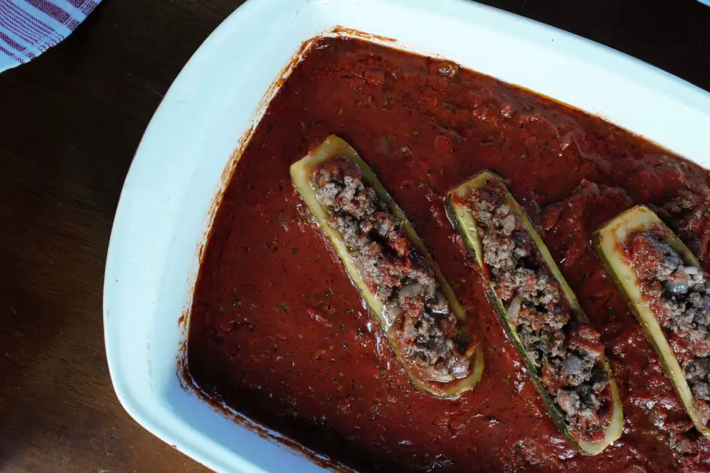 zucchini boats with ground beef