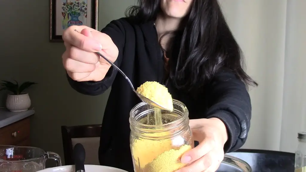 freeze Dried eggs in a jar.